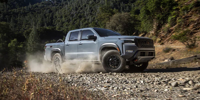 A 2024 Nissan Frontier kicking up dust with its performance in Medina, OH