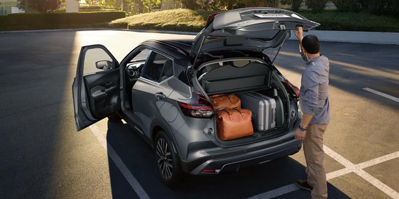 The many doors open as a trim level of the 2024 Nissan Kicks in Medina, OH