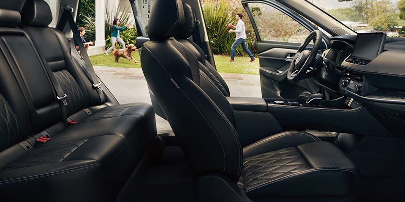 The interior of a 2024 Nissan Rogue in Medina, OH