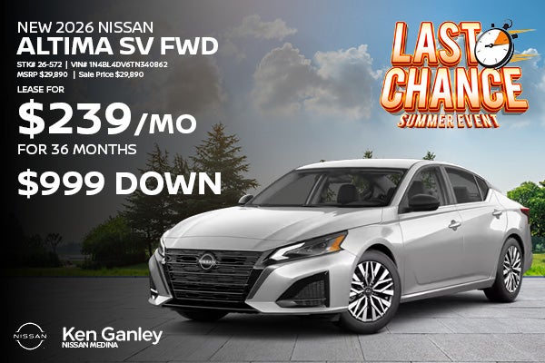 New 2026 Nissan Altima SV FWD