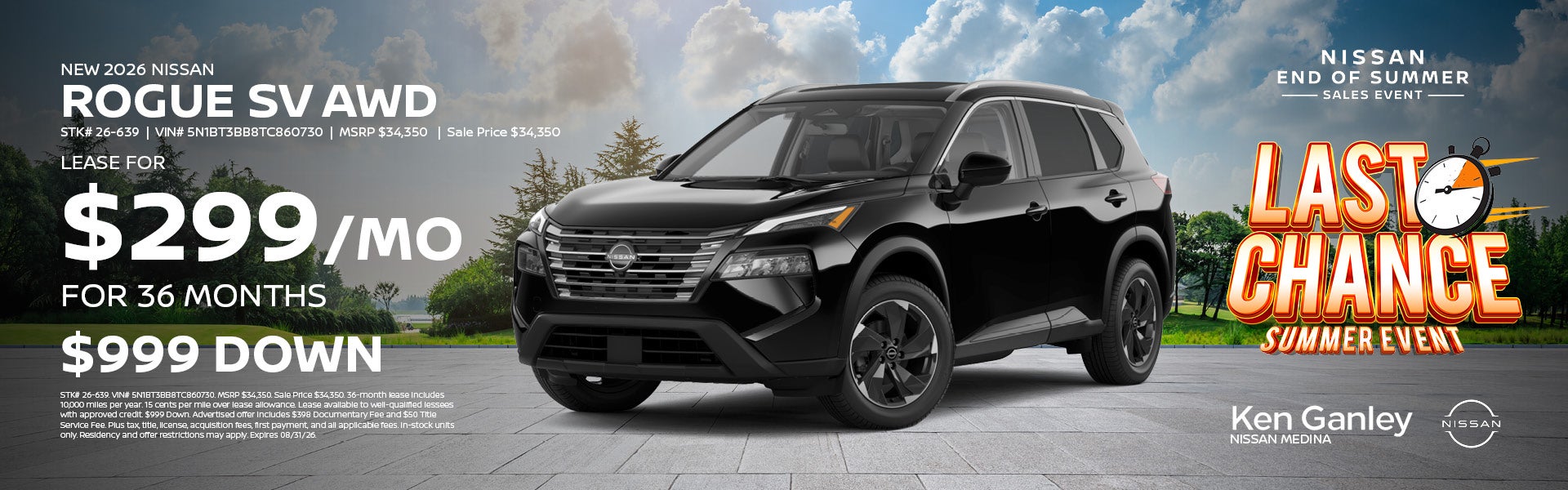 New 2026 Nissan Rogue SV AWD