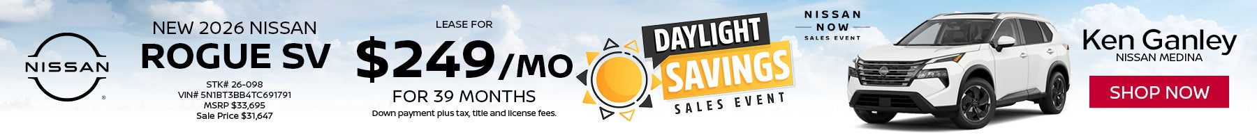 New 2026 Nissan Rogue SV