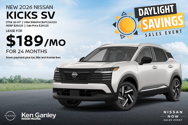 New 2026 Nissan Kicks SV 