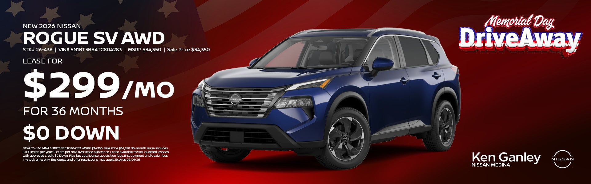 New 2026 Nissan Rogue SV AWD